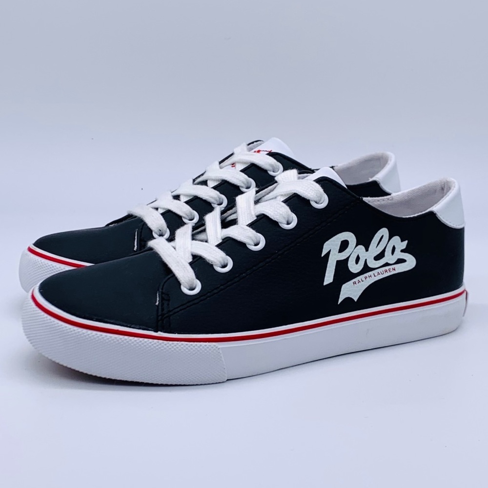 Polo Ralph Lauren Kids Fantor Script Leather shoes